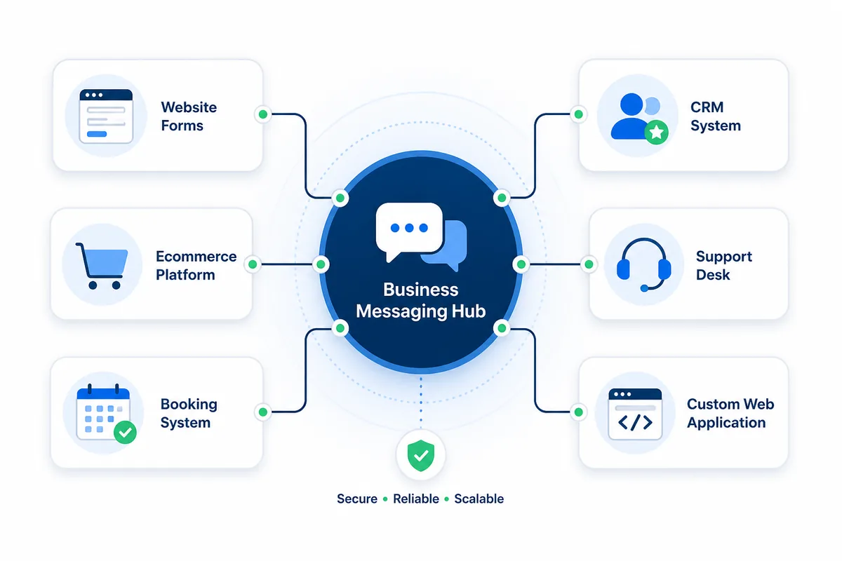 Business messaging dashboard for WhatsApp API services in Bangalore